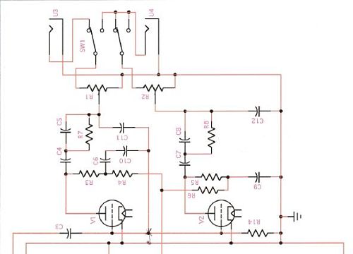 schematic of 12ax7 signal path